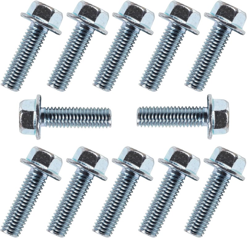 BEONEO 551664 for Chevy Intake Manifold Bolt 3/8-16x1 Chevrolet V8 Small Blocks 265 283 305 327 350 383 400 1955-1995 for MS 90314-2 Intake Manifold Gasket Zinc Coated 12 Bolts Gen I Heads - Image 1